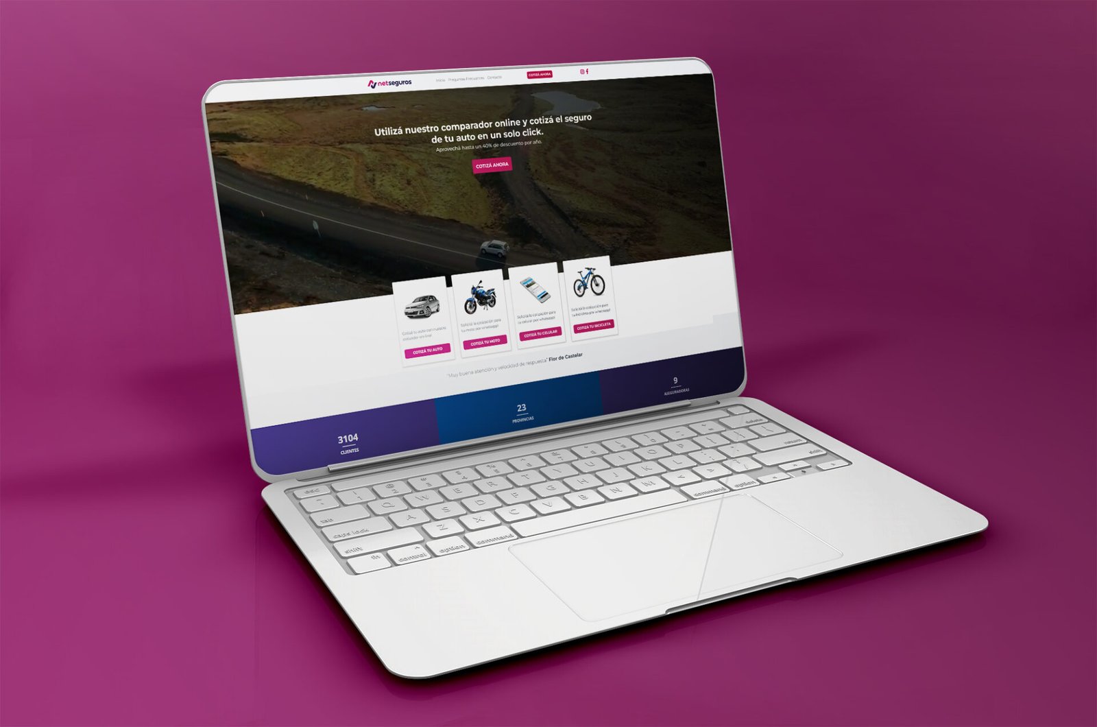 Net Seguros Mockup