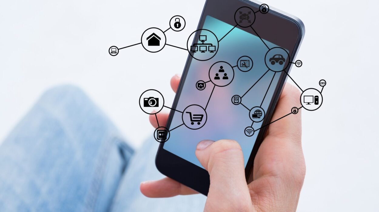 close up man s hand using his mobile phone