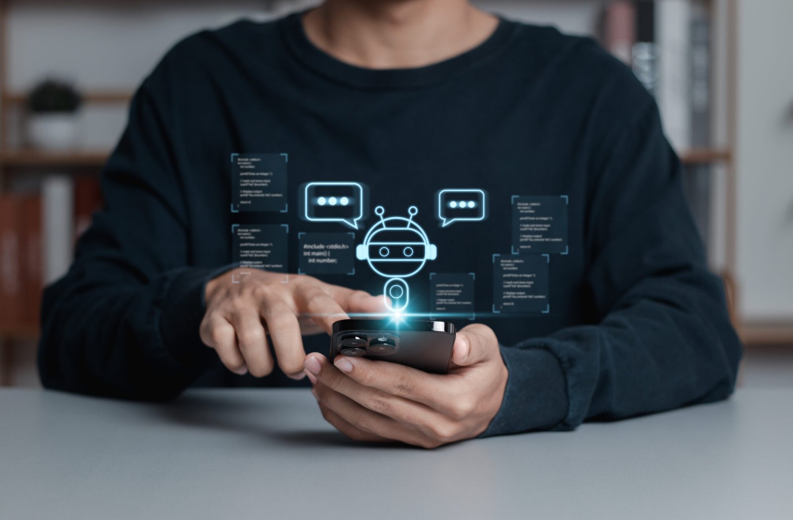 chatbot artificial intelligence intelligent robot technology ai artificial intelligence technology online customer service application prompt generate