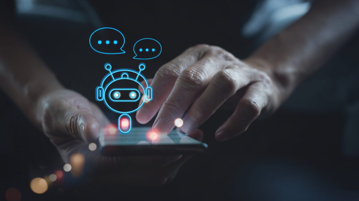 Cómo crear un Chatbot con Inteligencia Artificial para Empresas: Guía Maestra 1 digital chatbot robot application conversation assistant ai artificial intelligence innovation technology concept