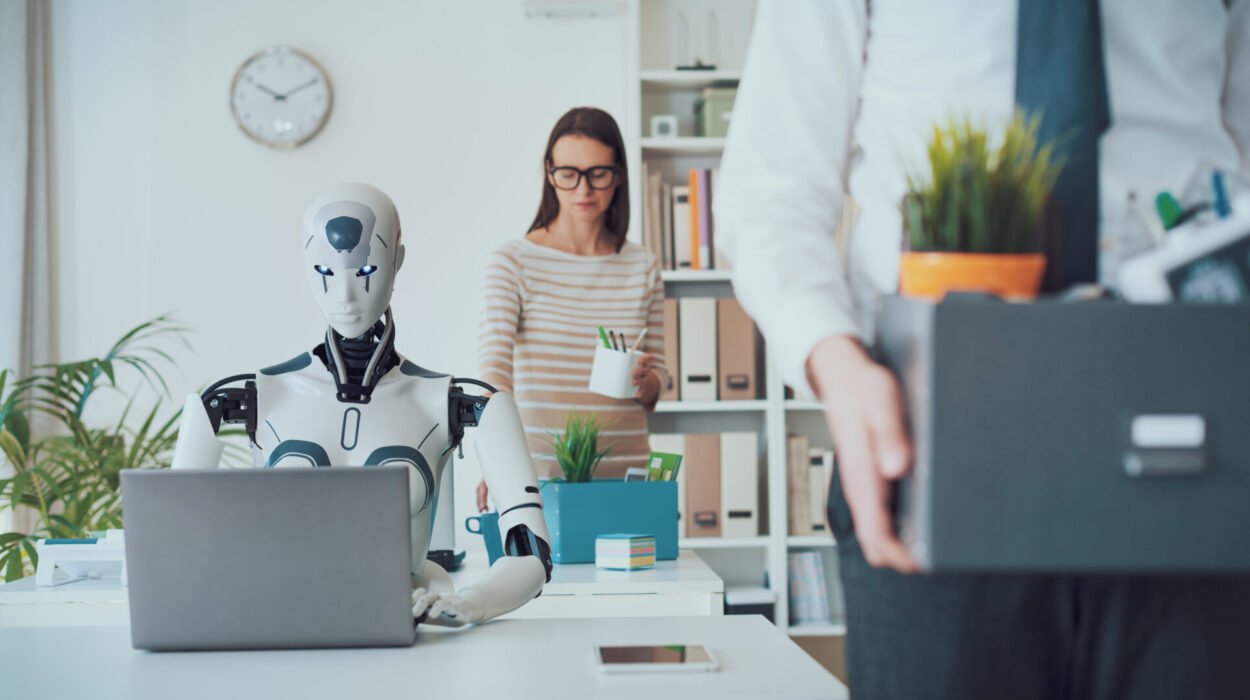 IA para Optimización de Procesos Internos: Eficiencia desde el Núcleo 2 impact ai jobs fired business people leaving office