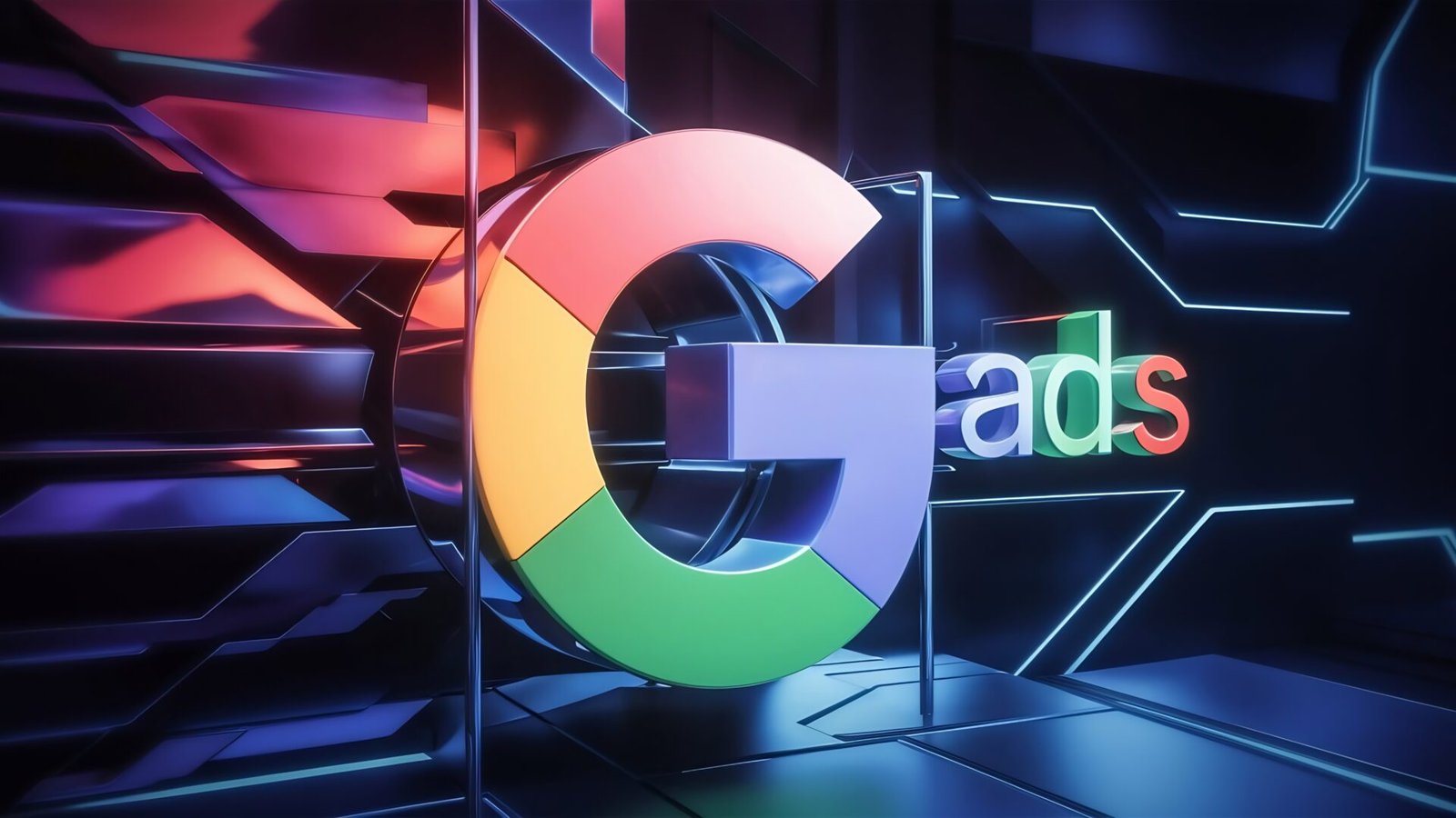 google ad logo 3d render