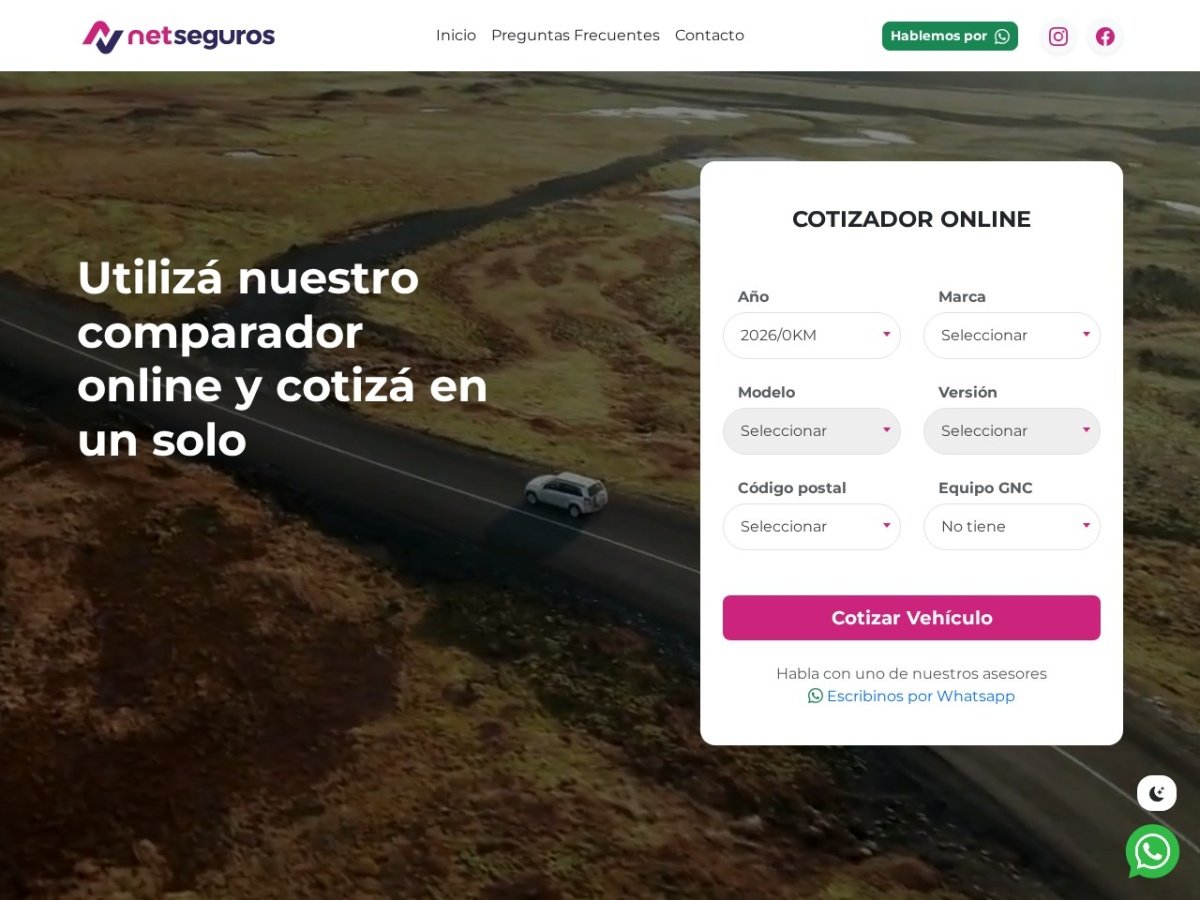 Comparativa de aseguradoras en el cotizador de Net Seguros