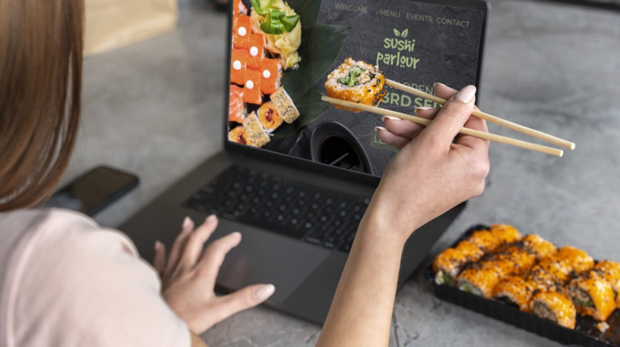 Páginas Web para Restaurantes: Tu Sistema de Pedidos sin Comisiones 1 17 lifestyle people ordering sushi home
